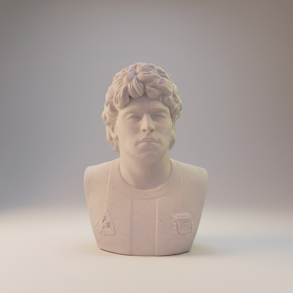 Diego Maradona Paintable Bust