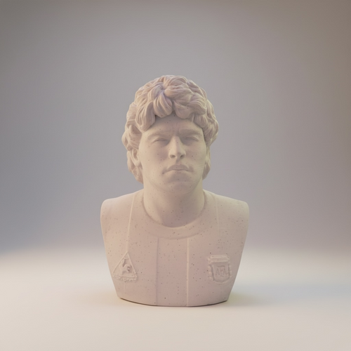Diego Maradona Paintable Bust