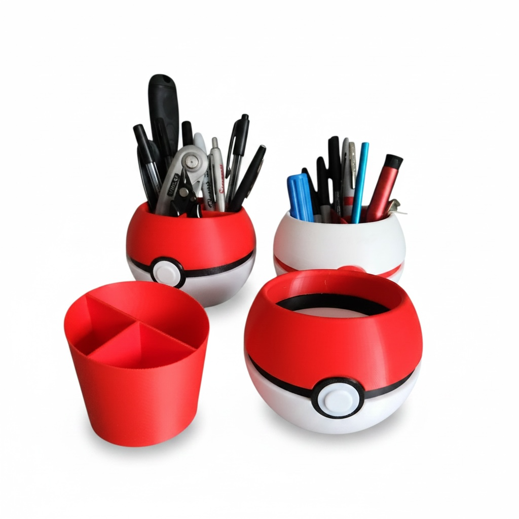 Pokeball Desk Organizer