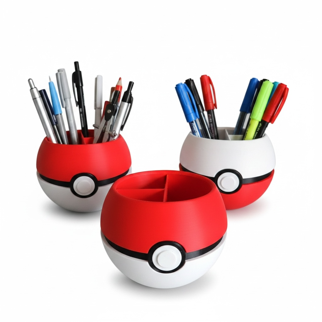 Pokeball Desk Organizer