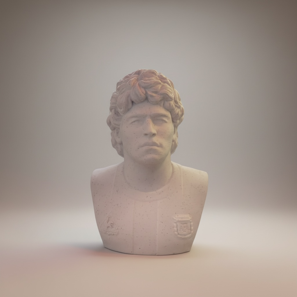 Diego Maradona Paintable Bust