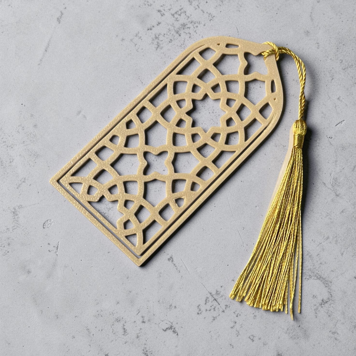 Beige Islamic Design Bookmark