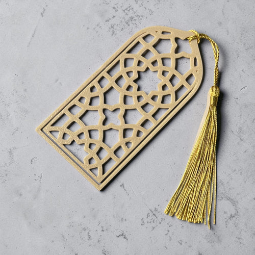 Beige Islamic Design Bookmark